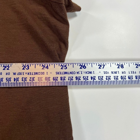 Coldwater Creek 2X Brown Embellished Tee Shirt Cotton Plus Size - Picture 7 of 12